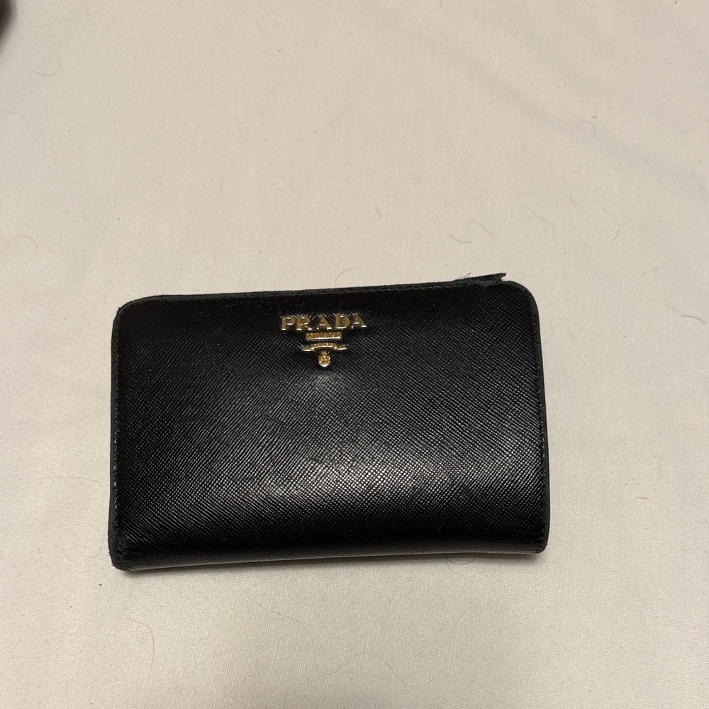 Prada Black Saffiano Leather Wallet